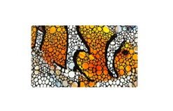 Aquarium Mat - Clownfish Artwork (45 cm x 75 cm x 5 mm) | S/M