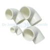 PVC 90° elbow Ø 50 mm white