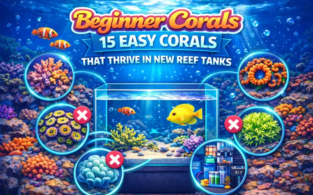 RC Aquatics Blog Beginner Corals- 15 Easy Corals That Thrive in New Reef Tanks Header 1